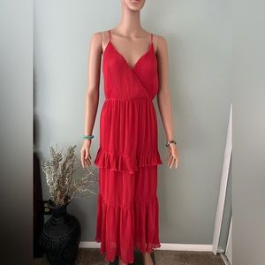 & Other Stories Red Maxi Dress